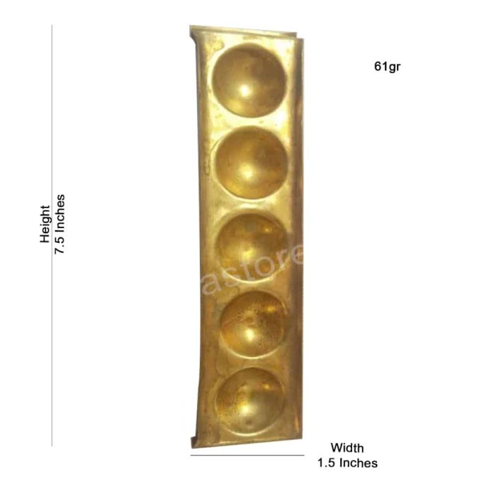 Panch Deep Diya (Brass) - Image 2