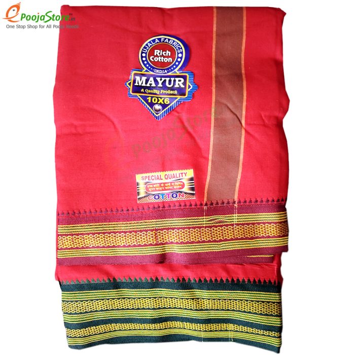 Pure Cotton Dhothi (10*6 Size) - Image 2