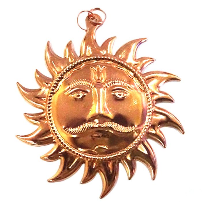 Surya Deva Wall Hanging ( Copper) - Image 2
