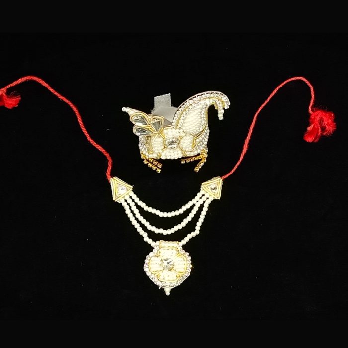 Mukut with Haram (White Colour) - Image 2