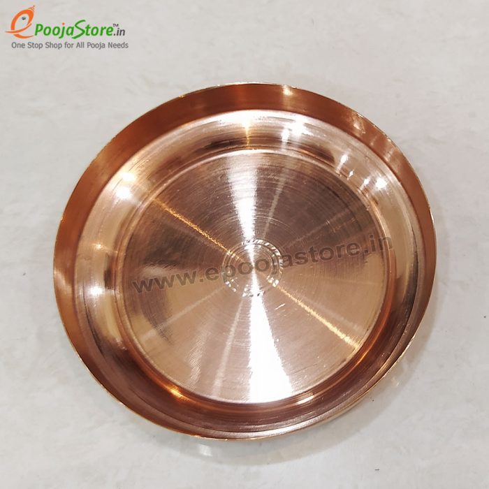 Pure Copper Panchapatra / Achmani Pali Set for Rituals - Image 3