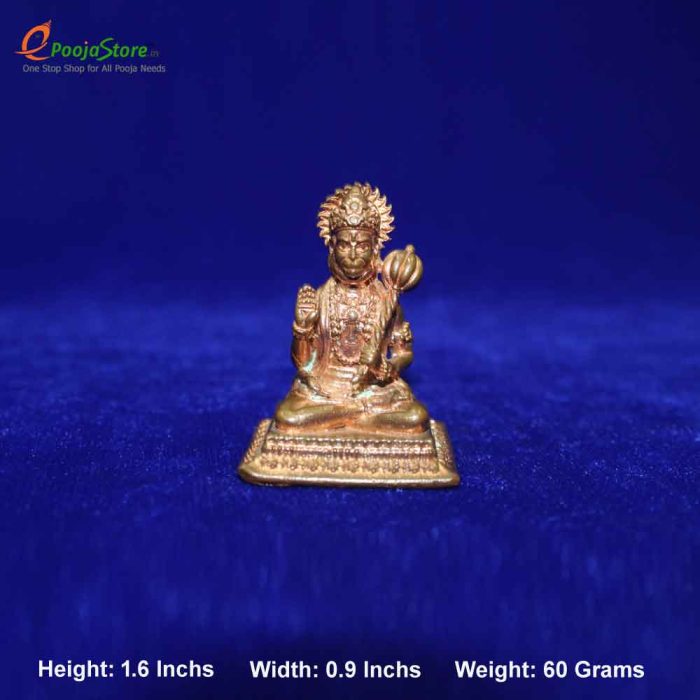 Copper Anjaneya Swamy Idol - Image 2