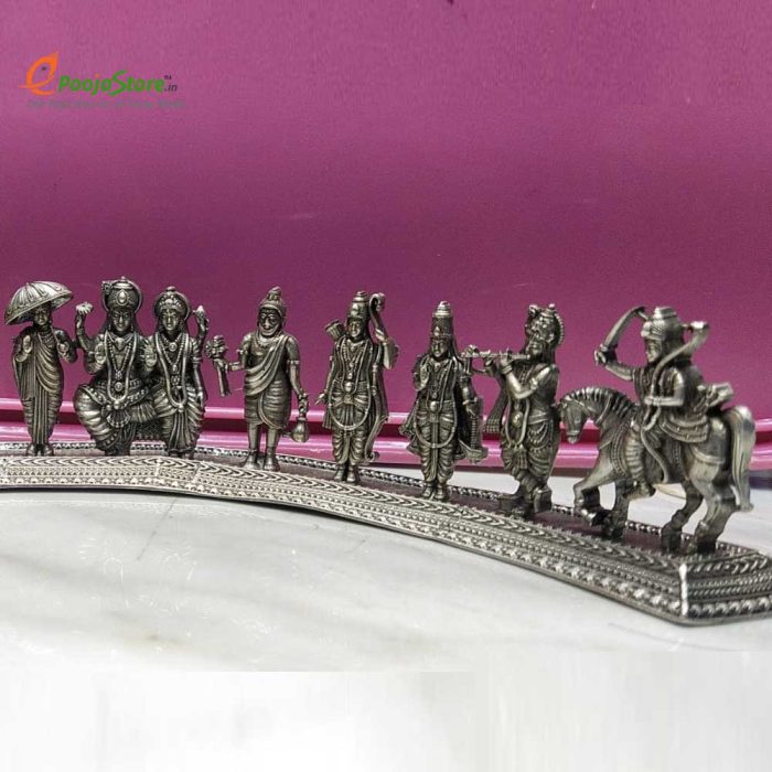 Pure Silver Dashavataram Set - Image 5
