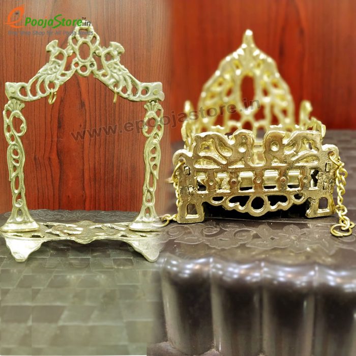 Pure Brass Swing Jhula For God Idols, Home and Mandir Decoration (Small) - Image 3