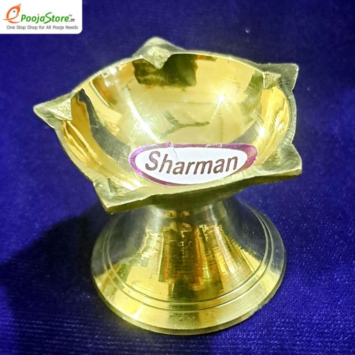 Brass Panchamukhi Diyas For Daily Puja - Image 2