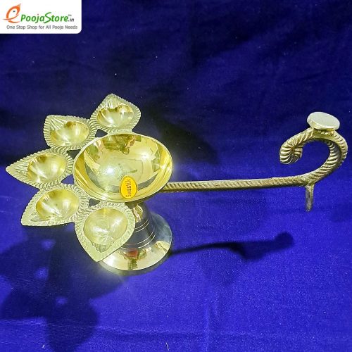 Brass Pancha Aarathi New
