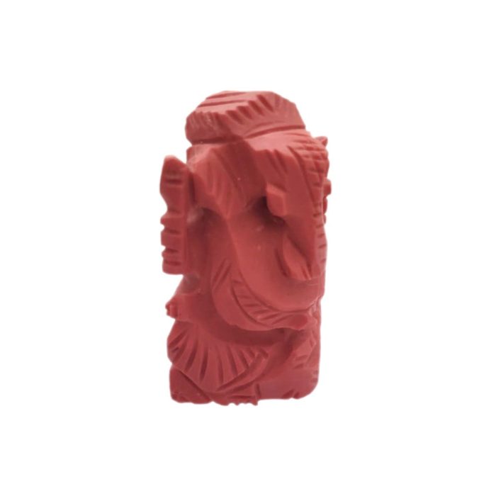 Red Coral Ganesha (20 Grams) - Image 2