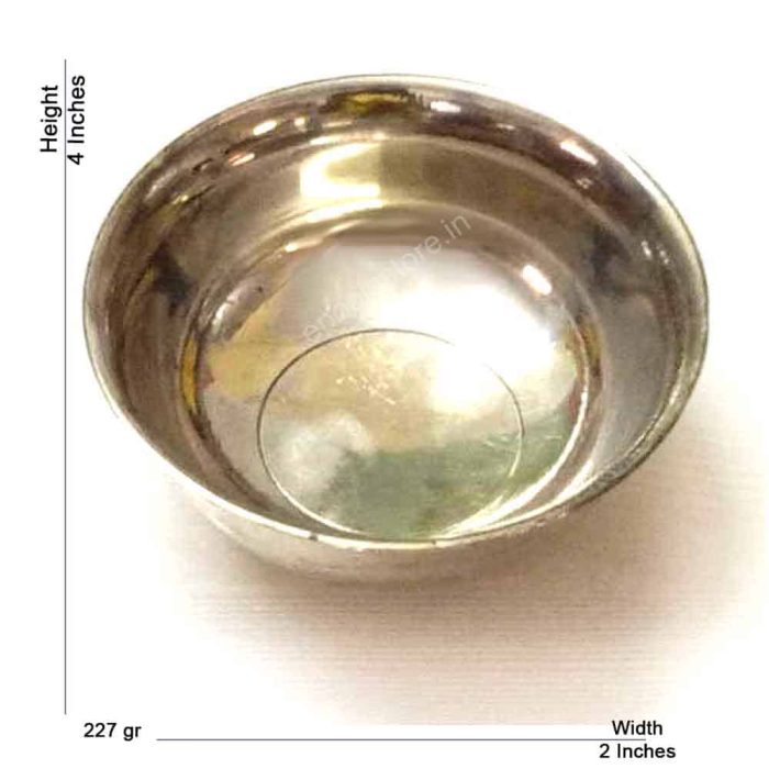 Copper Gaumukhi Kamandalam with Brass Bowl (Achamana patra) - Image 3