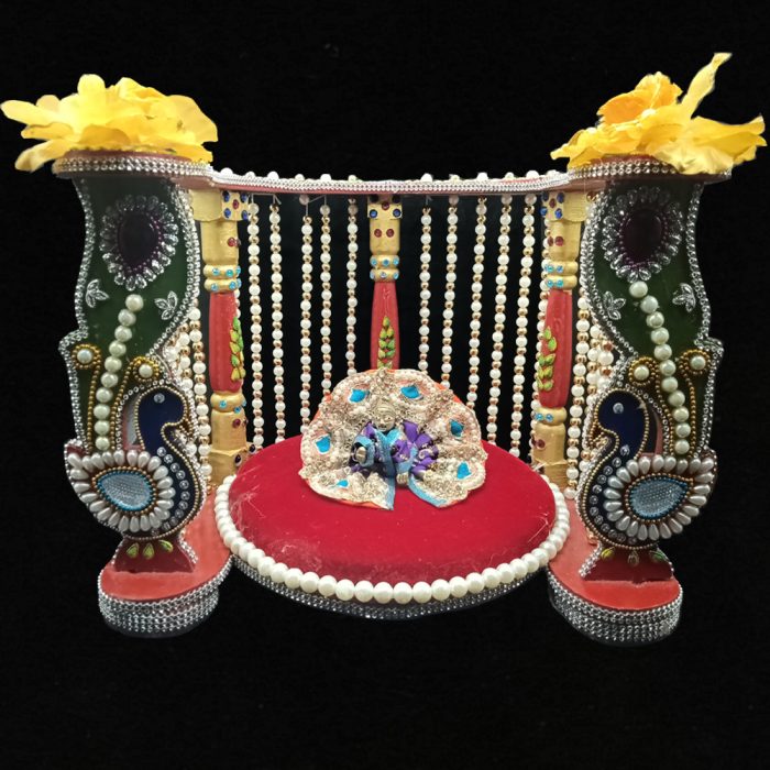 Decorated Pearl Simhasanam - Image 2