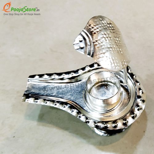Silver Coated  Shivalingam Stand
