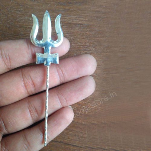 Silver Plated Thrishulam