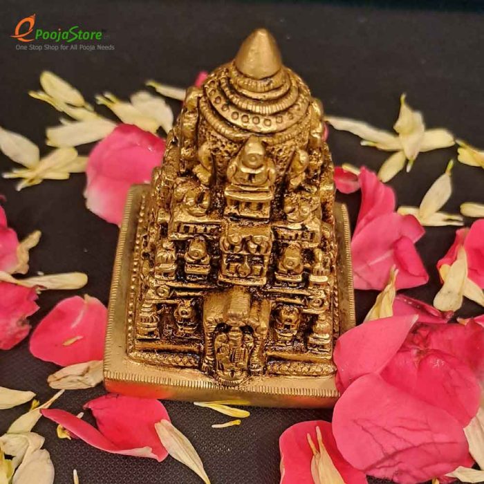 Brass Tirupathi Balaji Swarna Gopuram - Image 2
