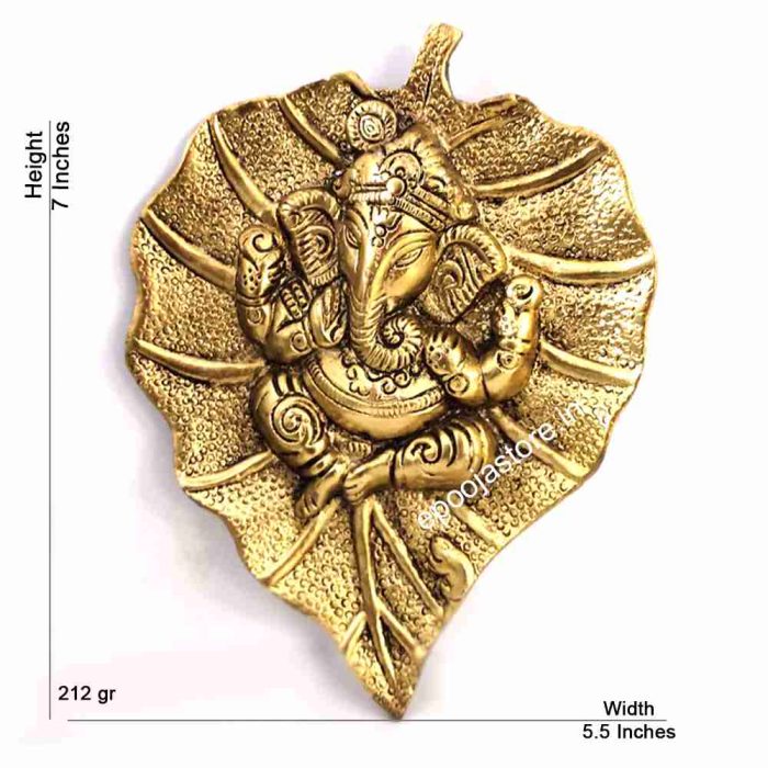 Leaf Ganesha Wall Idol - Image 2