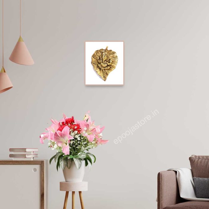 Leaf Ganesha Wall Idol - Image 4