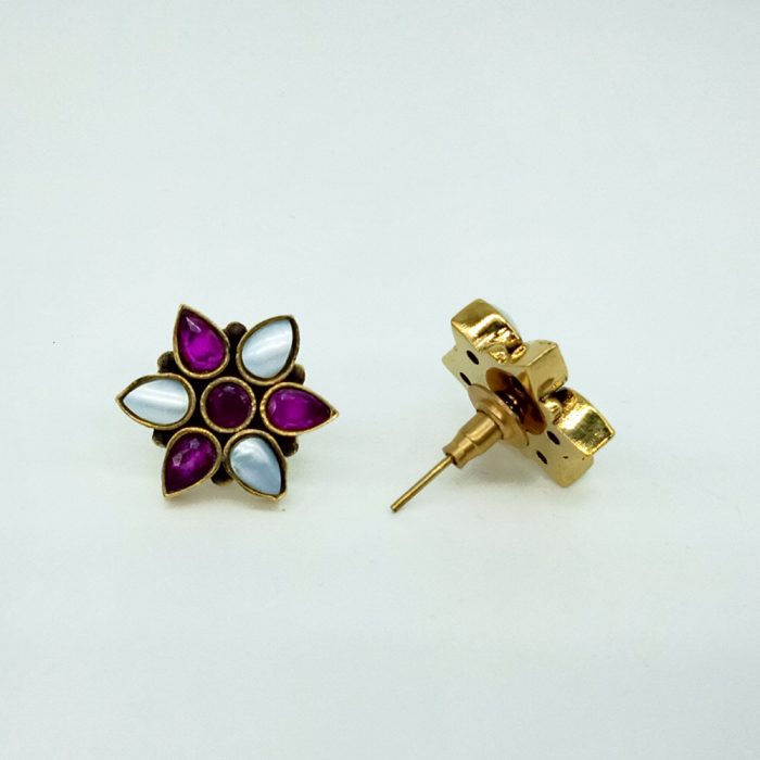 Ruby With Pearl Stud - Image 2