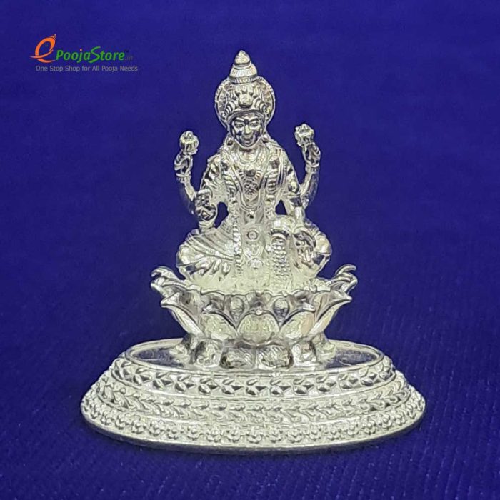 Pure Silver Mahalakshmi Idol (Prathima) - Image 2