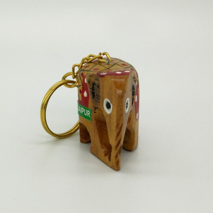 Wooden Elephant Key Chain - Image 3