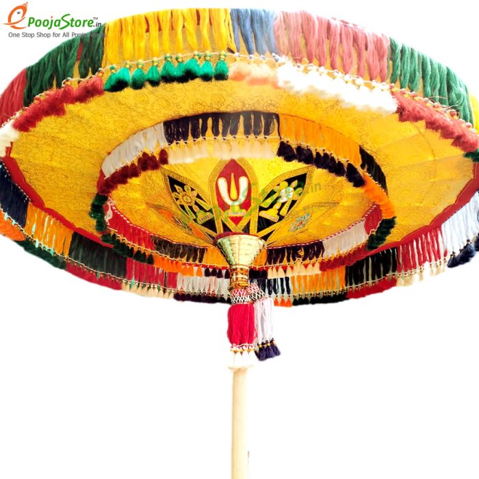 Temple Umbrella / Utsava Umbrella / Temple Kovli Kadai For God with Double Layered - Image 5
