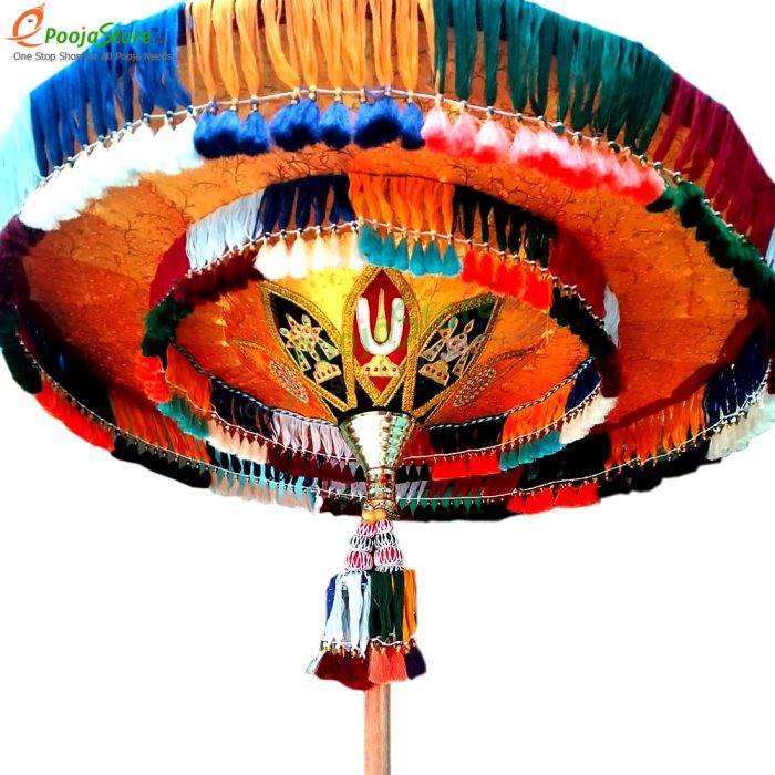 Temple Umbrella / Utsava Umbrella / Temple Kovli Kadai For God with Double Layered - Image 3